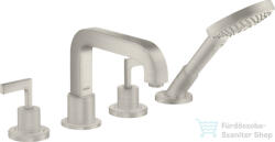 Hansgrohe AXÍOR CITTERIO 4 üléses kádtöltő csaptelep zuhanyszettel, rozsdamentes acél hatású 39446800 (39446800)