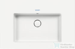 Duravit WHITE TULIP 750x490 mm-es bútorral aláépíthető mosdó csaplyuk nélkül, Wondergliss bevonattal, 23637500601 (23637500601)