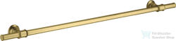 Hansgrohe AXOR MONTREUX 98, 3 cm-es fali törölközőtartó, szálcsiszolt sárgaréz hatású 42080950 (42080950)