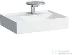 Laufen Kartell By Laufen 60x46 cm-es mosdó 1 csaplyukkal, LCC Active bevonattal, fehér H818335A001111 (H818335A001111)