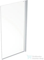 Geberit GEO 80x150 cm-es kádparaván Reflex vízlepergető réteggel, ezüst/átlátszó 560.118. 00.2 (560118002)