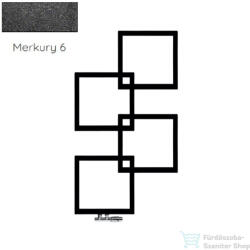 Radeco LOCO 4 MINI 915x500 design radiátor, Merkury 6 (metál fekete) színben, jobbos (Radeco_LOCO_4_MINI_J_Merkury6)