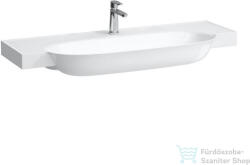 Laufen The New Classic 120x48 cm-es szekrényre illeszthető mosdó 1 csaplyukkal, túlfolyó nélkül, matt fehér H8138587571111 (H8138587571111)