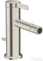 Hansgrohe AXOR ONE bidé csaptelep automata leeresztővel, rozsdamentes acél hatású 48210800 (48210800)