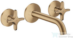 Hansgrohe AXOR ONE falsík alatti mosdó csaptelep 16 cm-es kifolyóval, szálcsiszolt bronz 48130140 (48130140)