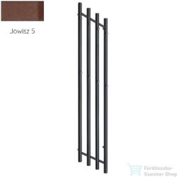 Radeco FUEGO KOLOR 1650x290 balos design radiátor, JOWISZ 5 (matt barna) színben (Radeco_FUEGO_L_JOWISZ5)