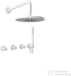Bugnatese MOON falsík alatti zuhanyrendszer belső egységgel, zuhanyszettel, matt fehér 7127BI (7127BI)