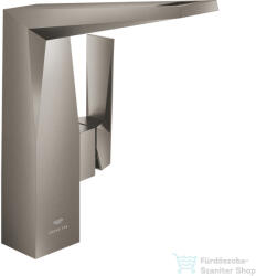 GROHE ALLURE BRILLIANT L magasított mosdó csaptelep leeresztő nélkül, Brushed Hard Graphite 24345AL0 (24345AL0)