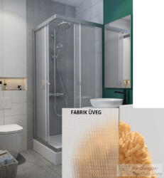Radaway Projecta C 80x80 szögletes zuhanykabin, króm/fabrik (34260-01-06M)