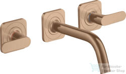 Hansgrohe AXOR Citterio M falsík alatti mosdó csaptelep 16, 6 cm-es kifolyóval, szálcsiszolt vörös arany hatású 34313310 (34313310)