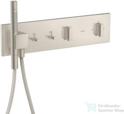 Hansgrohe AXOR SHOWERCOMPOSITION 2 utas termosztátos falsík alatti kád /zuhany csaptelep, rozsdamentes acél hatású 12571800 (12571800)