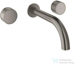 GROHE ATRIO PRIVATE falsík alatti mosdó csaptelep 18 cm-es kifolyóval, leeresztő és belső egység nélkül, Brushed Hard Graphite 20589AL0 (20589AL0)