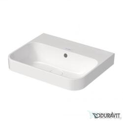 Duravit HAPPY D. 2 PLUS 50x40 cm-es ráültethető csiszolt mosdó csaplyuk nélkül, Wondergliss bevonattal, fehér 23605000601 (23605000601)