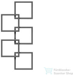 Radeco LOCO 5 1540x685 design radiátor, MERKURY 4 (metál szürke) színben, balos (Radeco_LOCO_5_B_MERKURY4)