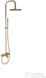 Bugnatese KOBUK zuhanyrendszer 20, 4 cm-es fejzuhannyal, zuhanyszettel, sárgaréz 2236CON (2236CON)