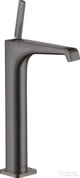 Hansgrohe AXOR CITTERIO E magasított mosdó csaptelep nem zárható leeresztővel, szálcsiszolt fekete króm 36104340 (36104340)