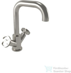 Bugnatese Millenovecinquanta mosdó csaptelep leeresztő nélkül, szálcsiszolt nikkel 4534SNS (4534SNS)