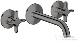 Hansgrohe AXOR ONE falsík alatti mosdó csaptelep 16 cm-es kifolyóval, polírozott fekete króm 48130330 (48130330)