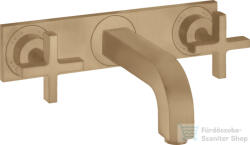 Hansgrohe AXOR CITTERIO falsík alatti mosdó csaptelep 22, 5 cm-es kifolyóval, alaptest nélkül, szálcsiszolt bronz 39144140 (39144140)