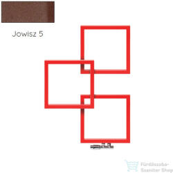 Radeco LOCO 3 970x685 design radiátor, JOWISZ 5 (matt barna) színben, balos (Radeco_LOCO_3_B_JOWISZ5)