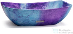 S.V.I.S. Design mosdó 50 cm VIRGO BASIC - FANTASIA, lila és kék, matt lakk UBX. VIRGO. BC. 050.000. FA. 01.1 (UBX_VIRGO_BC_050_000_FA_01_1)