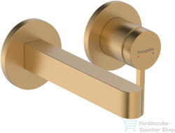Hansgrohe Finoris falsík alatti mosdó csaptelep 16, 5 cm-es kifolyóval, szálcsiszolt bronz 76051140 (76051140)