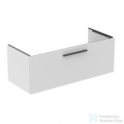 Ideal Standard I. Life B 120x50, 5 cm-es 1 fiókos fali szekrény mosdó és fogantyú nélkül, matt fehér T5515DU (T5515DU)