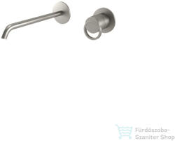 Bugnatese B-Color falsík alatti mosdócsaptelep 22 cm-es kifolyóval, belső egységgel, click-clack leeresztővel, szálcsiszolt nikkel 6746SCNS (6746SCNS)