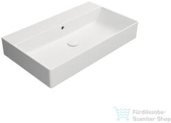 SAPHO GSI KUBE X kerámiamosdó, 80x47cm, furat nélkül, matt fehér (9422009) (9422009) - furdoszoba-szaniter