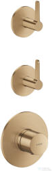Hansgrohe AXOR ONE falsík alatti termosztátos kád/zuhany csaptelep alaptest nélkül, szálcsiszolt bronz 48722140 (48722140)