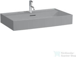Laufen Kartell By Laufen 80x46 cm-es csiszolt aljú mosdó 1 csaplyukkal, Matt szürke H8163367591041 (H8163367591041)
