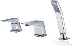 M-Acryl BASIC kádperemre szerelhető, 3 üléses csaptelep, króm 8346 (8346)