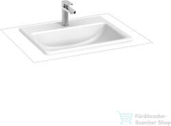 Jika CUBITO 56x44 cm-es beépíthető mosdó Jika Perla bevonattal, fehér H8189631001301 (H8189631001301)