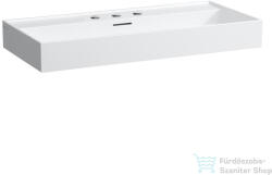 Laufen Kartell 100x46 cm-es csiszolt aljú mosdó 3 csaplyukkal, matt fehér H8163377571081 (H8163377571081)