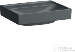 Laufen MEDA 45x35 cm-es falra/bútorra szerelhető mosdó csaplyuk-és túlfolyó nélkül, matt grafit H8151117581121 (H8151117581121)