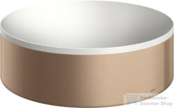 Hansgrohe AXOR SUITE 30 cm-es pultra ültethető mosdó csaplyuk nélkül, matt fehér/szálcsiszolt vörös arany hatású 42000310 (42000310)