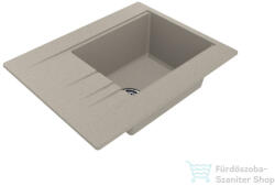 LunArt Aragorn 650 64, 9x50 cm-es öntött gránit mosogató medence szifon nélkül, Sand 5999861632619 (5999861632619)