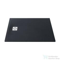 MARMY Dolomite 80x120 matt fekete zuhanytálca (80_7640_80_12_54)