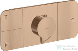 Hansgrohe AXOR ONE 3 utas termosztátos falsík alatti kád /zuhany csaptelep, szálcsiszolt vörös arany hatású 45713310 (45713310)