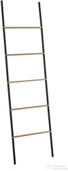 SAPHO KENTA törölközőtartó, 450x1610x21mm, fekete/bambusz (303141) (303141) - furdoszoba-szaniter