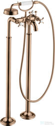 Hansgrohe AXOR MONTREUX szabadon álló kádtöltő csaptelep zuhanyszettel, polírozott vörös arany hatású 16547300 (16547300)