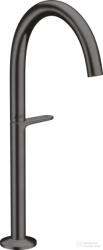 Hansgrohe AXOR ONE Select 260 magasított mosdócsaptelep klik-klak leeresztővel, szálcsiszolt fekete króm 48030340 (48030340)