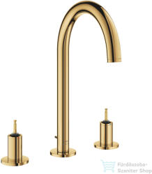 GROHE ATRIO PRIVATE L 3 üléses mosdó csaptelep fogantyú nélkül, automata leeresztővel, Cool Sunrise 20593GL0 (20593GL0)