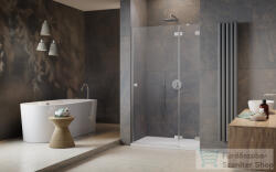 Radaway Essenza Pro DWJ 120 zuhanyajtó, szálcsiszolt króm, jobbos 10099120-91-01R (10099120-91-01R)