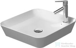 Duravit CAPE COD 460x460 mm-es ráültethető mosdó, fehér/szatén matt fehér 2340462600 (2340462600)