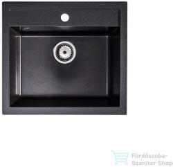 LunArt Cuki 56x51 cm-es öntött gránit mosogató medence szifon nélkül, Brocade 5999861632107 (5999861632107)