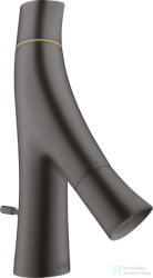 Hansgrohe AXOR STARCK ORGANIC 50 kétkaros mosdó csaptelep automata leeresztővel, szálcsiszolt fekete króm 12014340 (12014340)