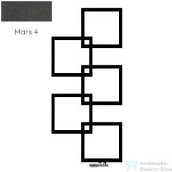 Radeco LOCO 5 MINI 1123x500 design radiátor, MARS 4 (metál antracit) színben, balos (Radeco_LOCO_5_MINI_B_MARS4)