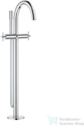 GROHE ATRIO szabadon álló kádtöltő csaptelep zuhanyszettel, alaptest nélkül, Króm 25272000 (25272000)