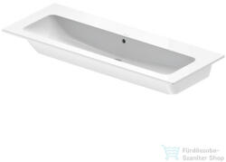 Duravit ME BY STARCK bútorral aláépíthető 123x49 cm-es mosdó csaplyuk nélkül, Wondergliss bevonattal, White Satin matt, 23611232601 (23611232601)